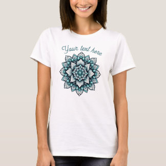 T-shirt mandala turquoise