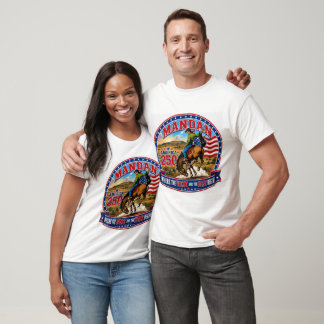 T-shirt MANDAN Là où le meilleur et l'Ouest commencent T-s