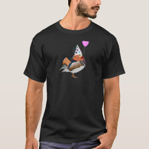 T-shirt Mandarin Duck Bird Party Birdwatcher Animal Biolog