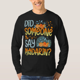 T-shirt Mandarin Orange Arbre Fruit Plante Jus Canne Frais
