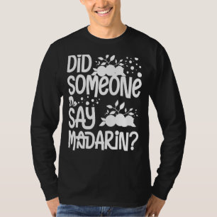 T-shirt Mandarin Orange Arbre Fruit Plante Jus Canne Frais