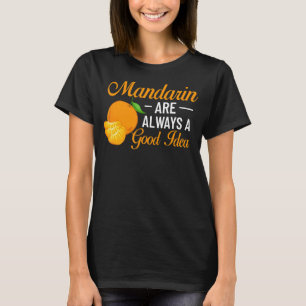 T-shirt Mandarin Orange Arbre Fruit Plante Jus Canne Frais