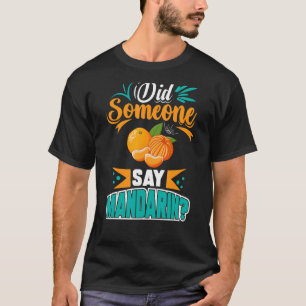 T-shirt Mandarin Orange Arbre Fruit Plante Jus Canne Frais