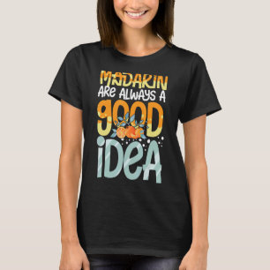 T-shirt Mandarin Orange Arbre Fruit Plante Jus Canne Frais