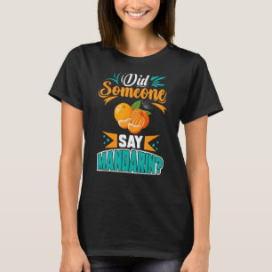T-shirt Mandarin Orange Arbre Fruit Plante Jus Canne Frais