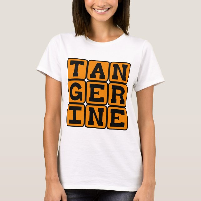 T-shirt Mandarine, Fruit et Couleur (Devant)