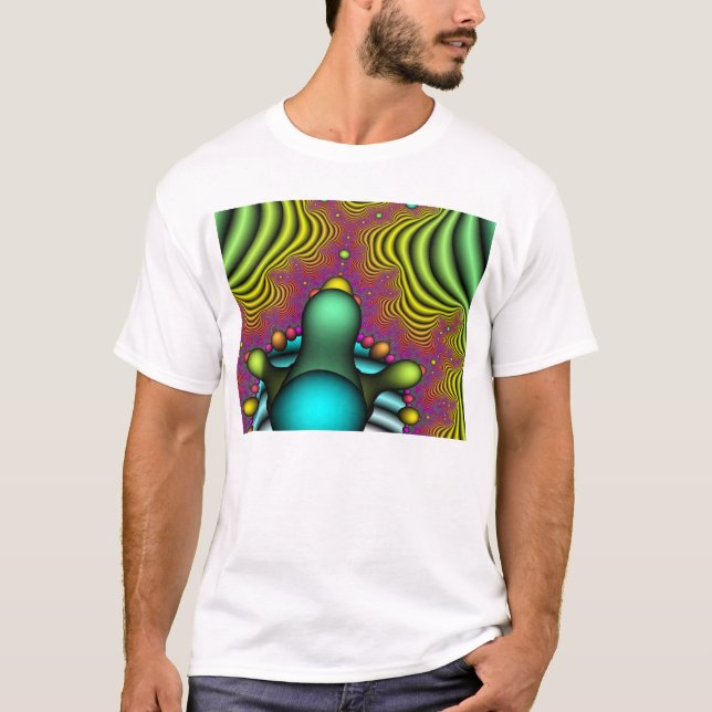 T-shirt Mandelbrot Chickadee (Devant)