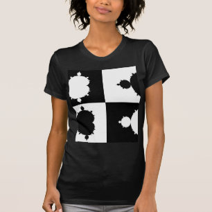 T-shirt Mandelbrot noir et blanc