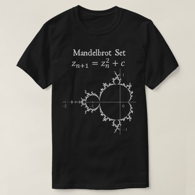 T-shirt Mandelbrot Set Chaos Butterfly Physics Math Teache (Design devant)