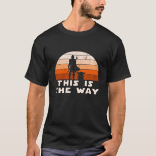 T-shirt Mando Retro This is The Way and the Ba