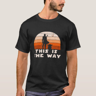 T-shirt Mando Retro This is The Way and the Ba