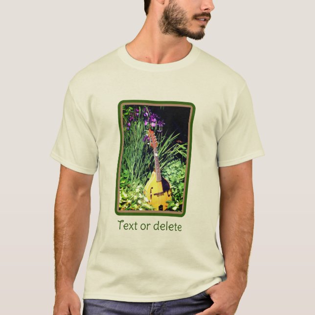 T-shirt Mandolin Et Iris Garden Personnalisés (Devant)