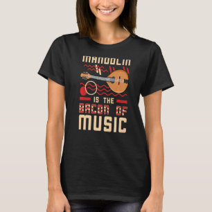 T-shirt Mandolin Instrument Music Player Débutant Leçon