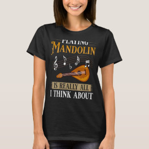T-shirt Mandolin Instrument Music Player Débutant Leçon 1