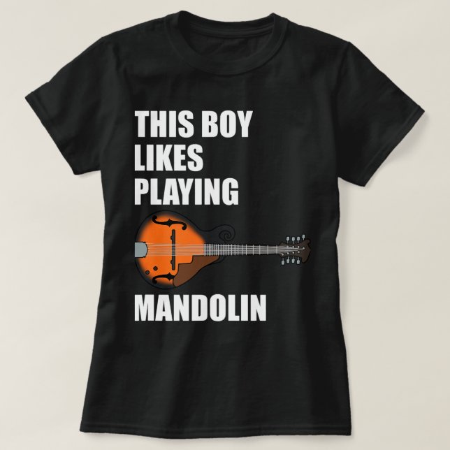 T-shirt Mandolin Lover Ce Garçon Aime Mandolin Funny Mando (Design devant)