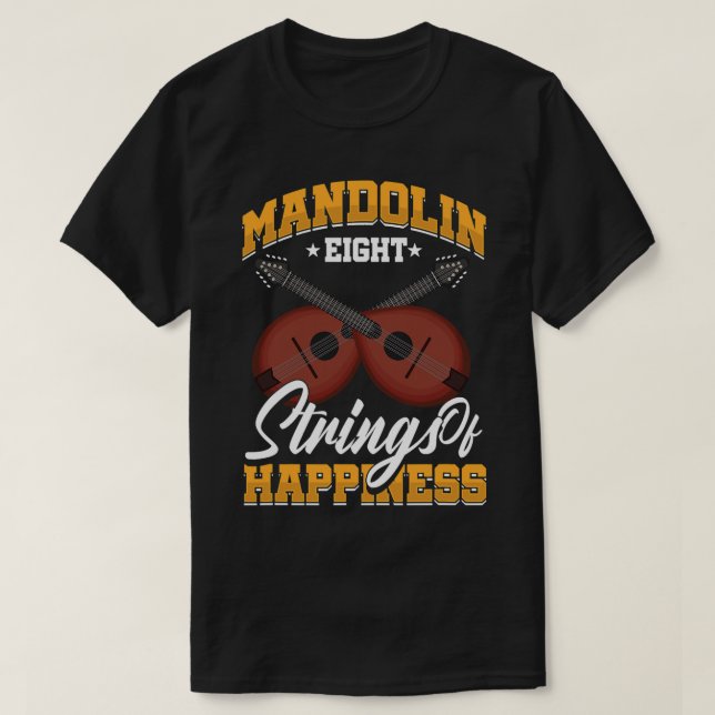 T-shirt Mandolin Lover Player Chaîne Instruments Bluegrass (Design devant)