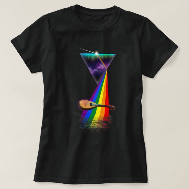 T-shirt Mandolin Lover Vintage Retro Prison Mandolin (Design devant)