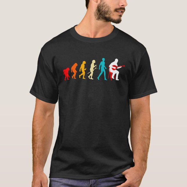 T-shirt Mandolin Player Evolution Expert Musician Music Pl (Devant)