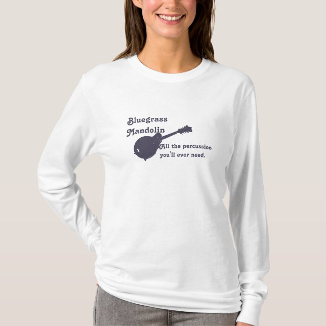 T-shirt Mandoline de Bluegrass - toute la percussion que (Devant)