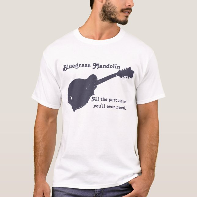 T-shirt Mandoline de Bluegrass - toute la percussion que (Devant)