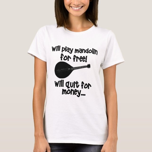 T-shirt mandoline drôle (Devant)