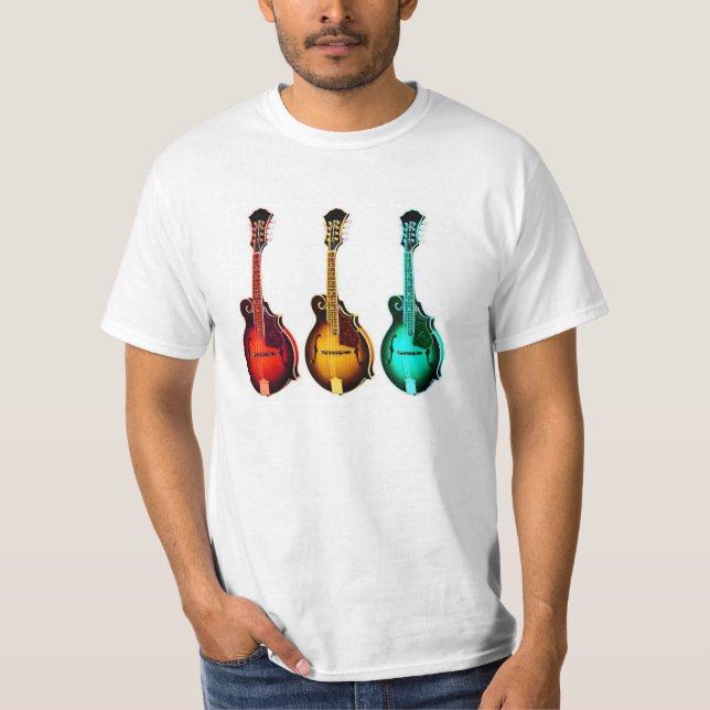 T-SHIRT MANDOLINES COLORÉES LUMINEUSES ! (Devant)