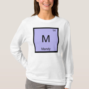 T-shirt Mandy Nom Chimie Élément Tableau Périodique