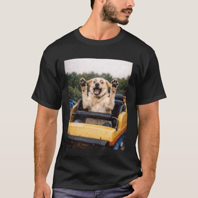 T-shirt Manège de chien drôle Mème Graphique idiot Labrad (Devant)