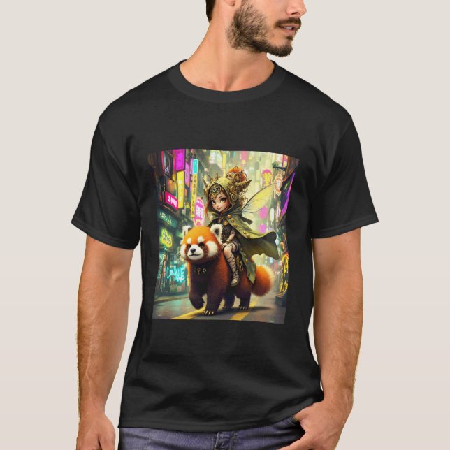 T-shirt Manège Fantastique de Panda Sauvage (Devant)