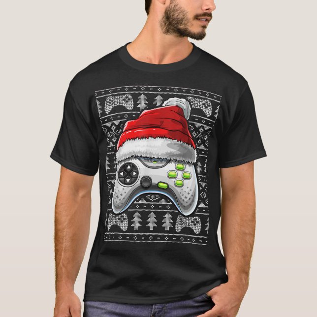 T-shirt Manège vidéo de Noël laid Gam de Noël (Devant)