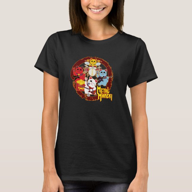 T-shirt Maneki en métal (Devant)