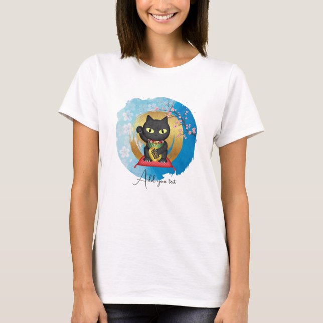 T-shirt Maneki Neko Lucky Polue Femmes (Devant)