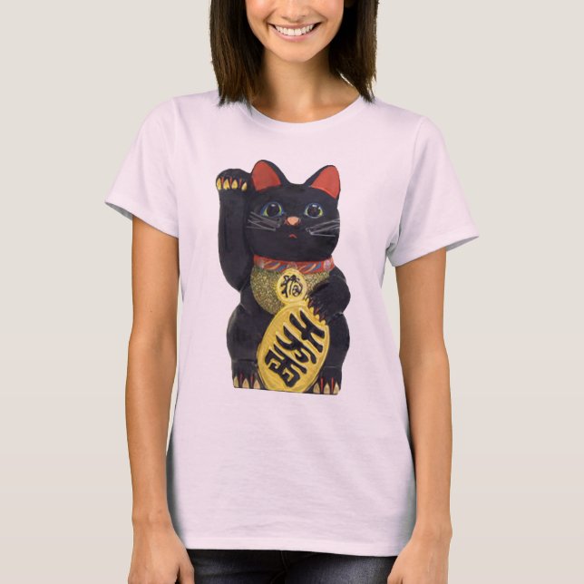 T-shirt Maneki noir (Devant)