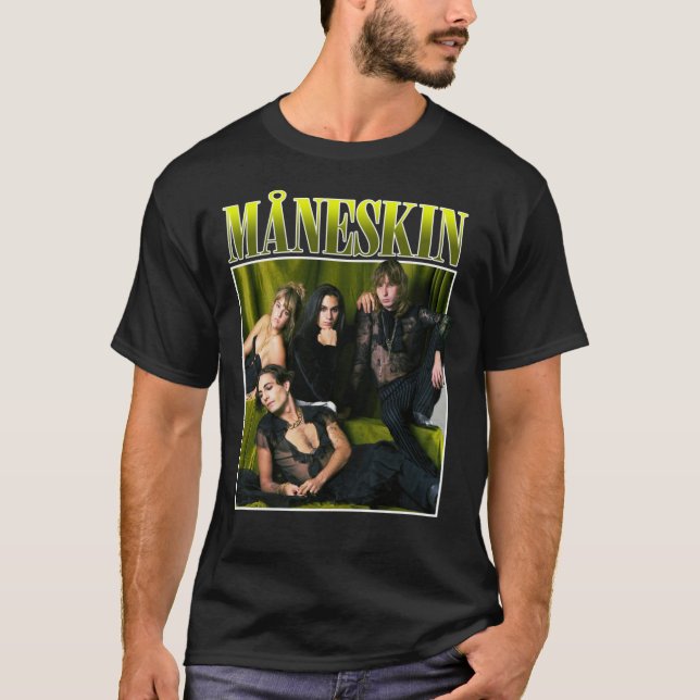 T-shirt MANESKIN Måneskin Winner Eurovision Rock Band 2021 (Devant)