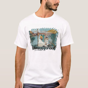 T-shirt Manet Monet dans son studio de flottement, 1874