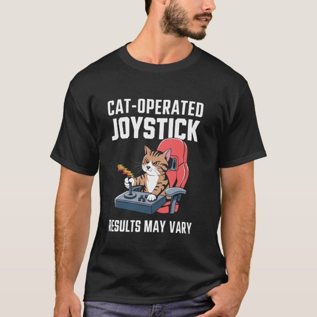 T-shirt Manette Actionnée par un Chat Résultats Peuvent Va (Devant)