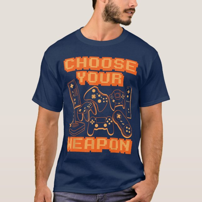 T-shirt Manette de console de jeu vidéo Ordinateur Joueur  (Devant)