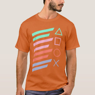 T-shirt Manette de jeu Circle Squareriangle Cross cadeau