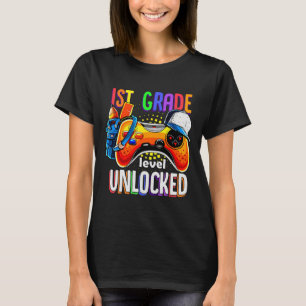 T-shirt Manette de jeu Gamer Ck To School niveau 1re premi