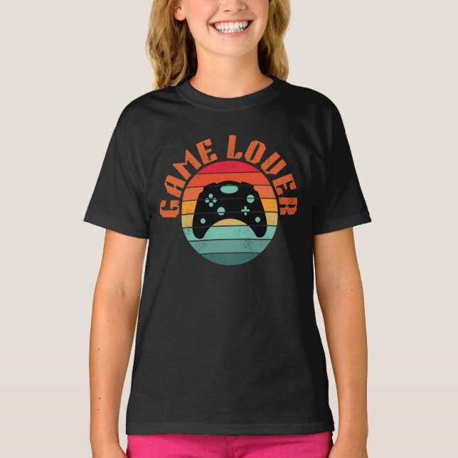 T-SHIRT MANETTE DE JEU POUR AMATEUR DE JEU VIDÉO (Devant)