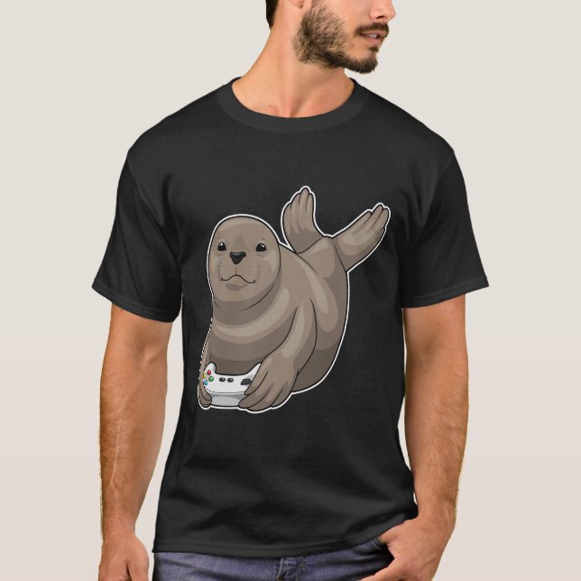 T-shirt Manette de jeu Seal (Devant)