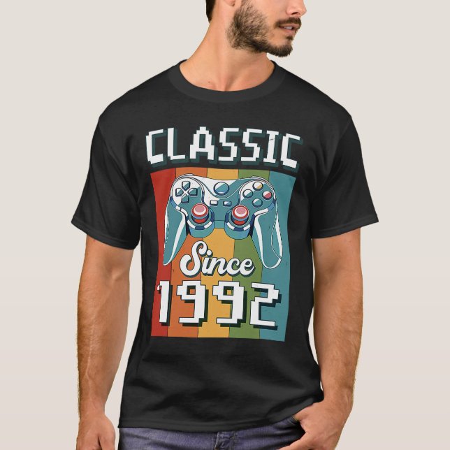 T-shirt Manette de jeu vidéo classique pour 31e anniversai (Devant)