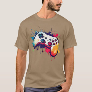 T-shirt Manette de jeu vidéo Control Allhehings Gamer Boy