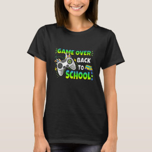 T-shirt Manette Game Over Retour à l'école Gaming Garçons