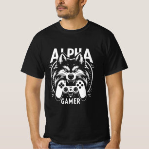 T-shirt Manette Loup Alpha Gamer