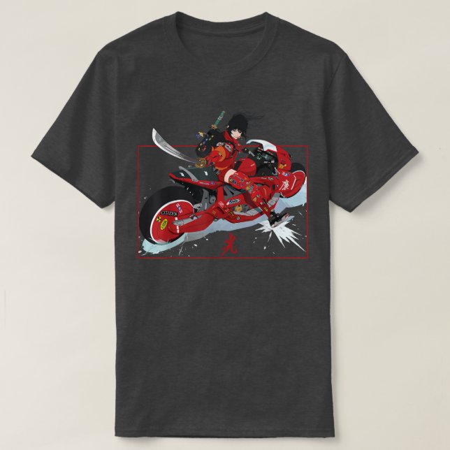 T-shirt Manga Anime Samurai Esthétique Japonais guerrier R (Design devant)