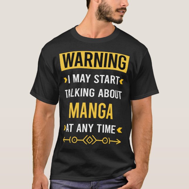 T-shirt Manga Avertissement (Devant)