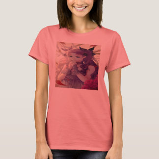 T-shirt manga coupé