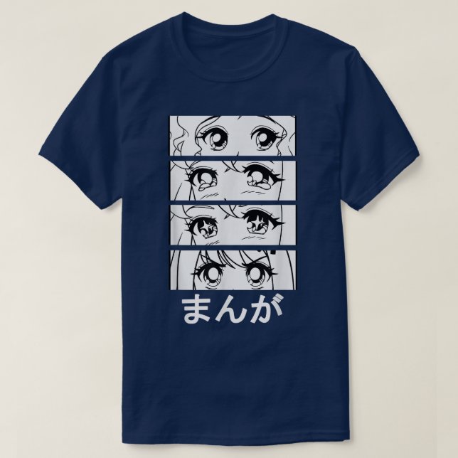 T-shirt Manga en japonais, motif manga Japon, face (Design devant)