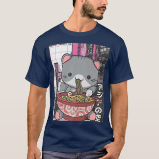 T-shirt Manga Neko Ramen Amoureux des chats857